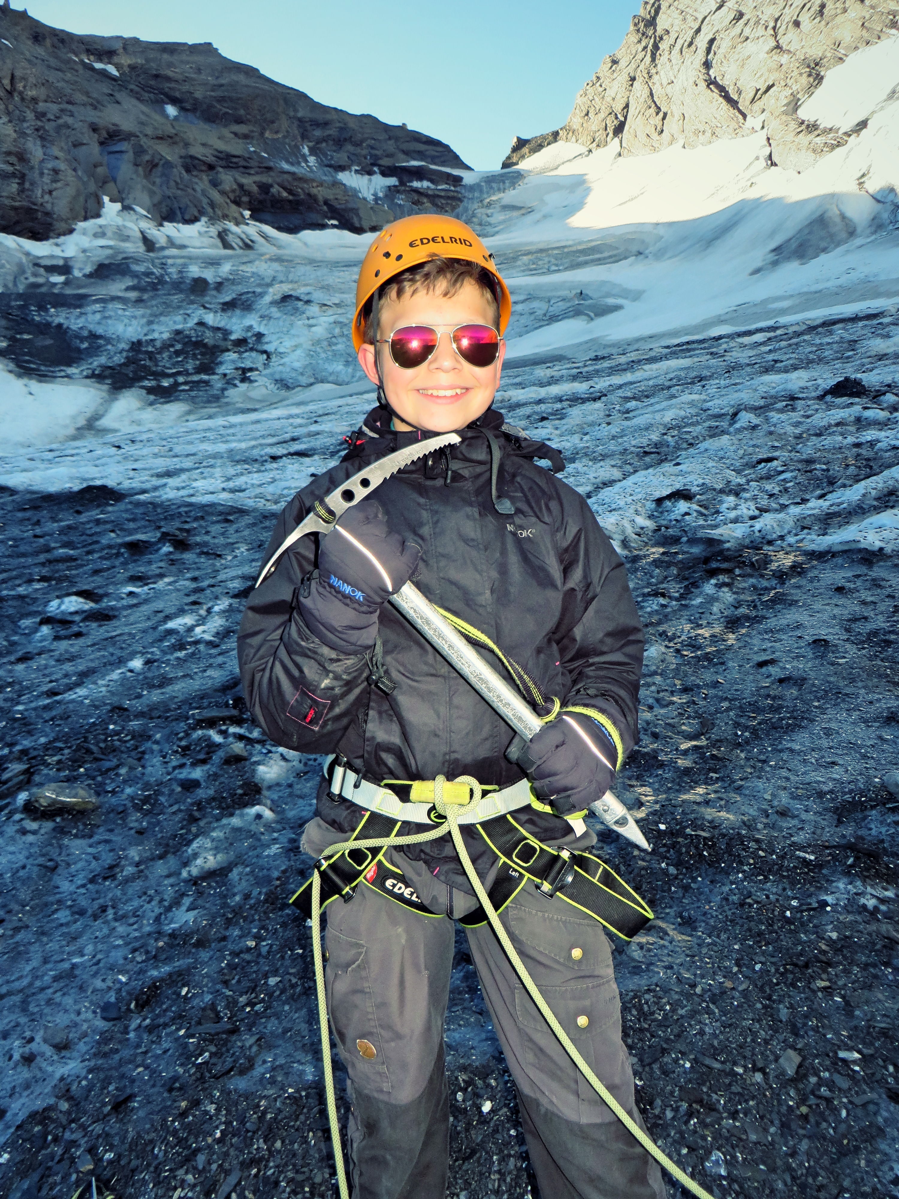 Gletsjerkursus i Schweiz - seniorsommerlejr 2015